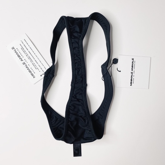 NWT MINIMALE ANIMALE Black Bikini Lucid XS Top & Nolita Thong Small Bottom - Picture 8 of 12